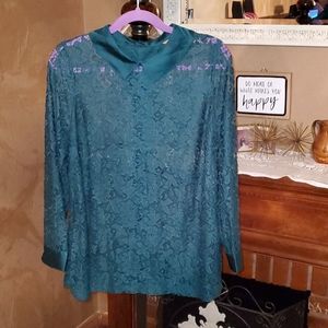 Lace button up (back)
